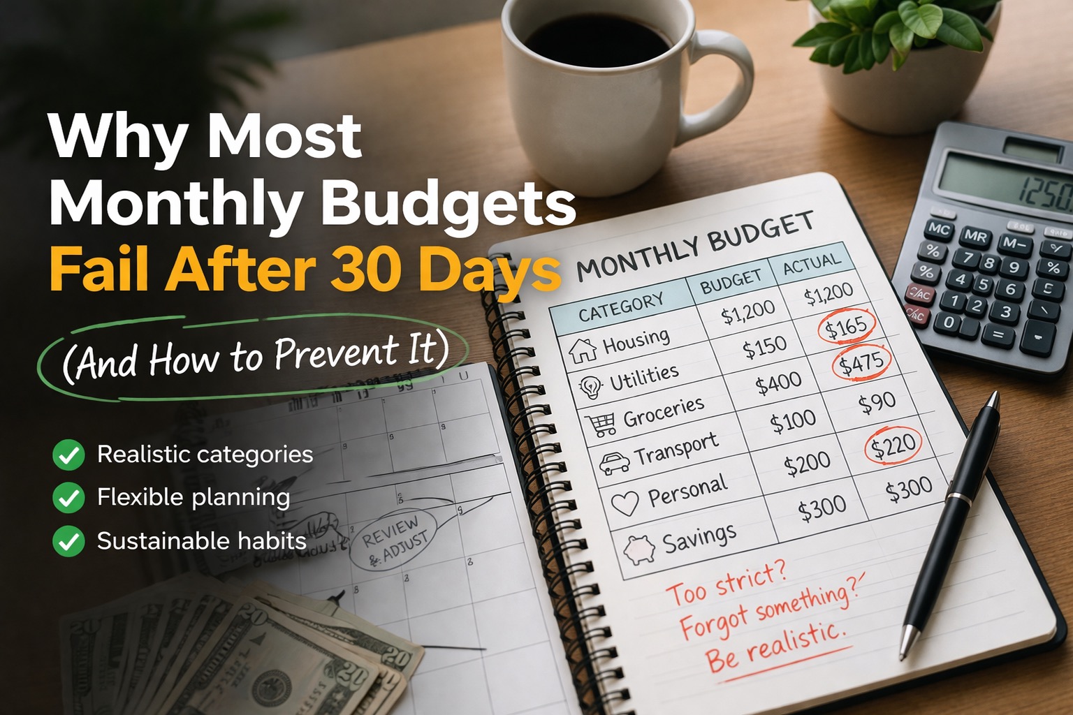 Why Most Monthly Budgets Fail After 30 Days (And How to Prevent It) | Buxee